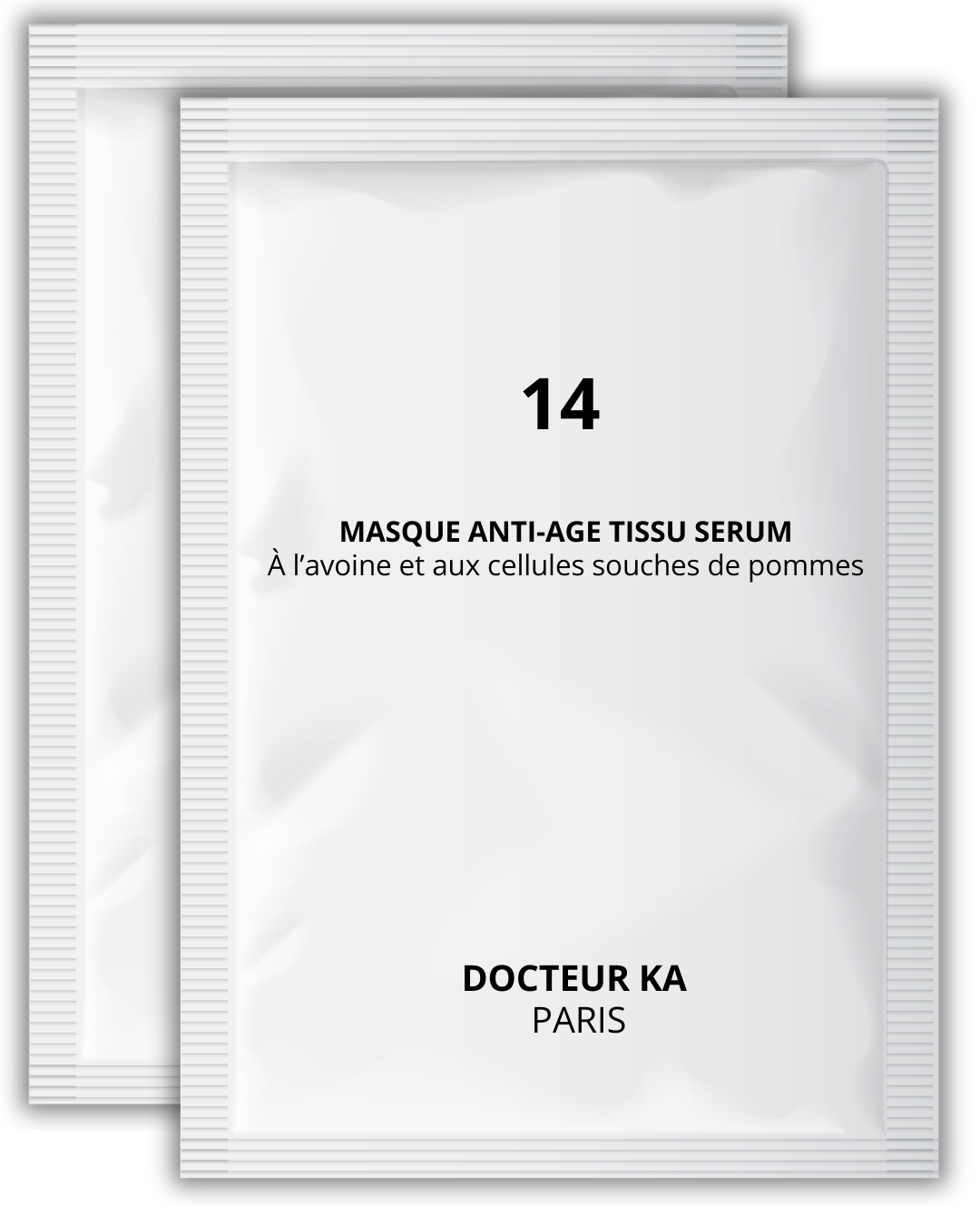 LOT DE 2 MASQUES 14 - Anti-Âge Tissu-sérum à l'Avoine - Docteur Ka